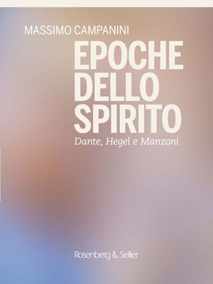 cover image of Epoche dello spirito